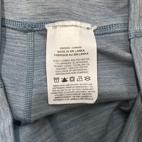 Nike Dri-fit Cropped Blue Workout Pants - Picture 6 of 7